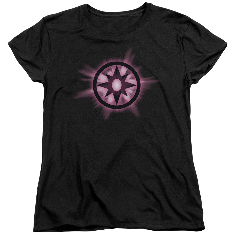 Green Lantern - Sapphire Glow - Short Sleeve Womens Tee - Black T-shirt