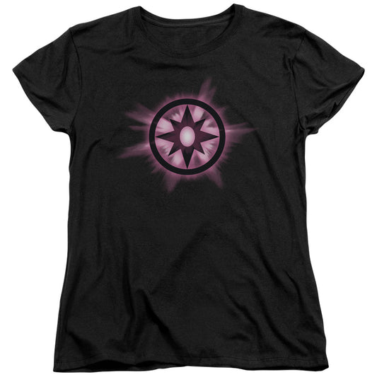 Green Lantern - Sapphire Glow - Short Sleeve Womens Tee - Black T-shirt