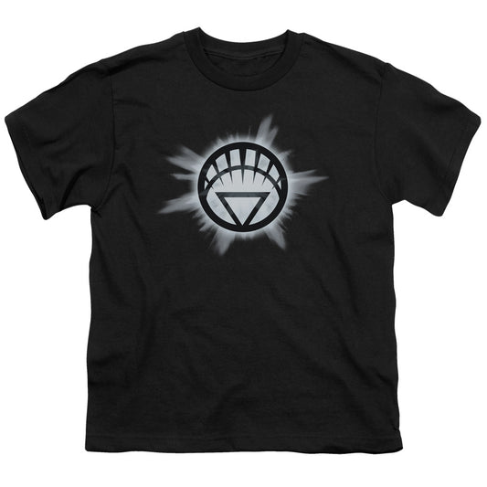 Green Lantern - White Glow - Short Sleeve Youth 18/1 - Black T-shirt