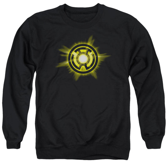Green Lantern - Yellow Glow - Adult Crewneck Sweatshirt - Black