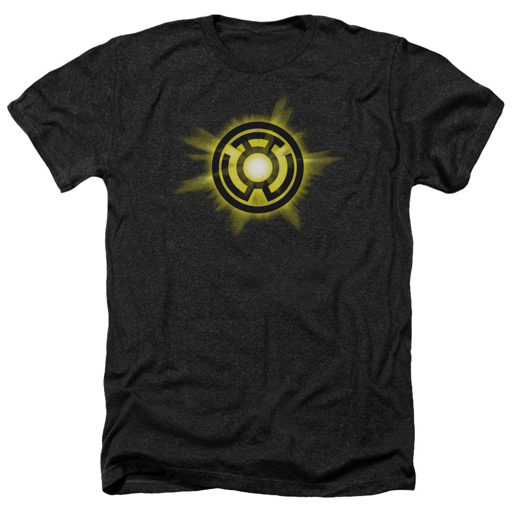 Green Lantern - Yellow Glow - Adult Heather - Black