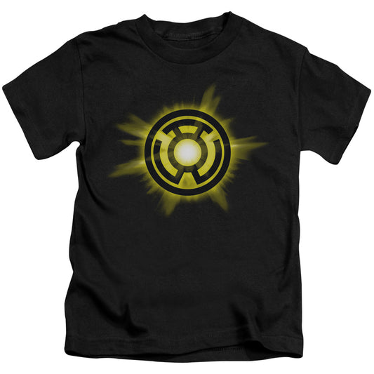 GREEN LANTERN YELLOW GLOW - S/S JUVENILE 18/1 - BLACK - T-Shirt