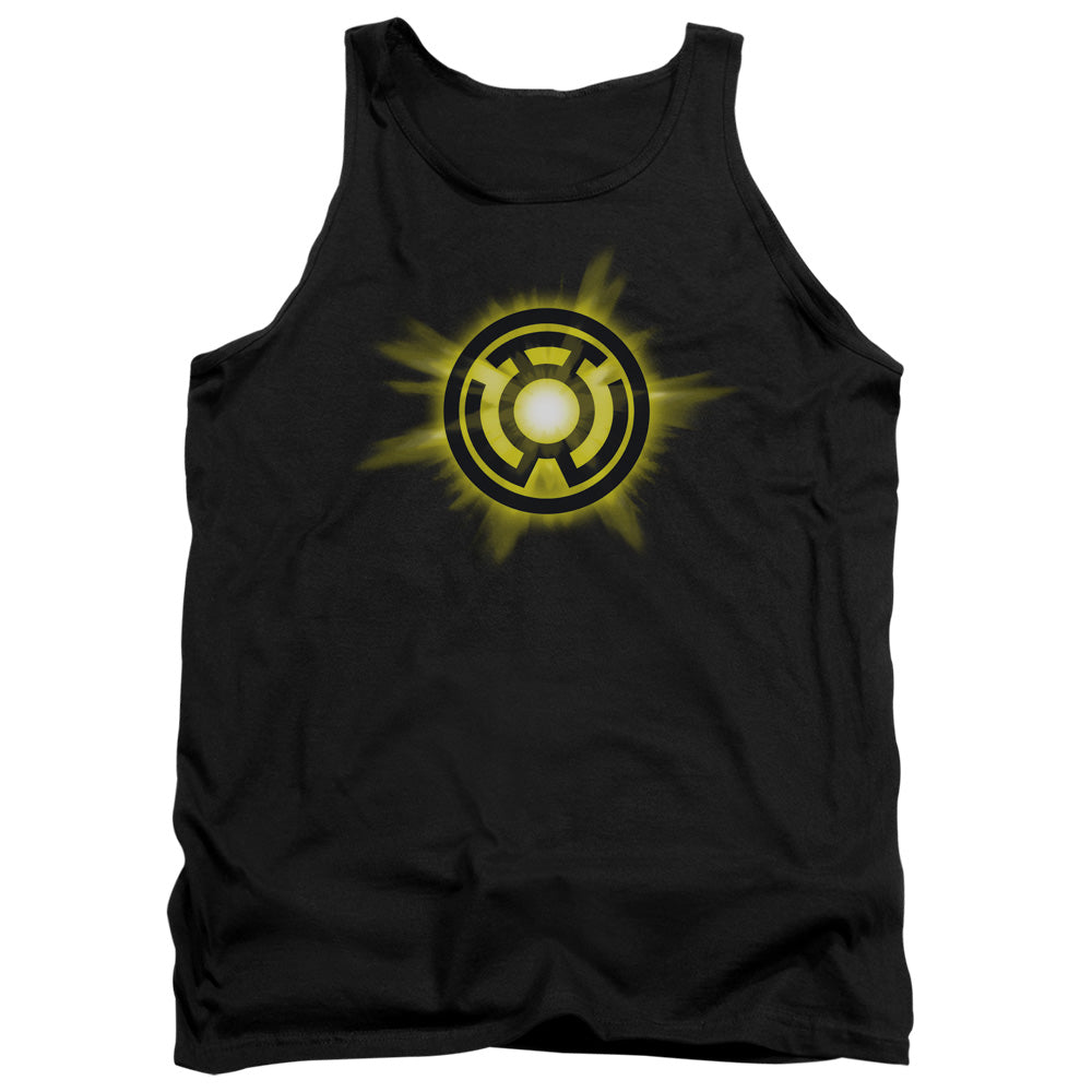 Green Lantern - Yellow Glow - Adult Tank - Black
