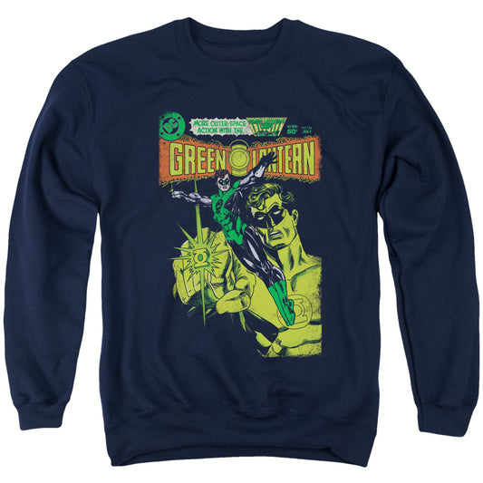 Green Lantern - Vintage Cover - Adult Crewneck Sweatshirt - Navy