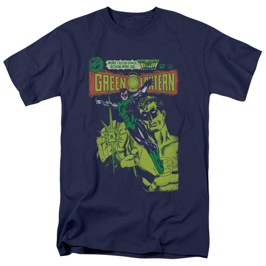 Green Lantern - Vintage Cover - Short Sleeve Adult 18/1 - Navy T-shirt