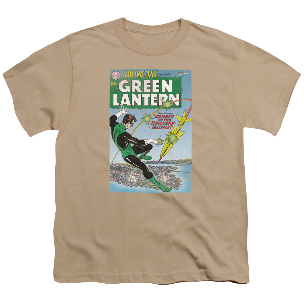 GREEN LANTERN MENACE MISSLE - S/S YOUTH 18/1 - SAND T-Shirt