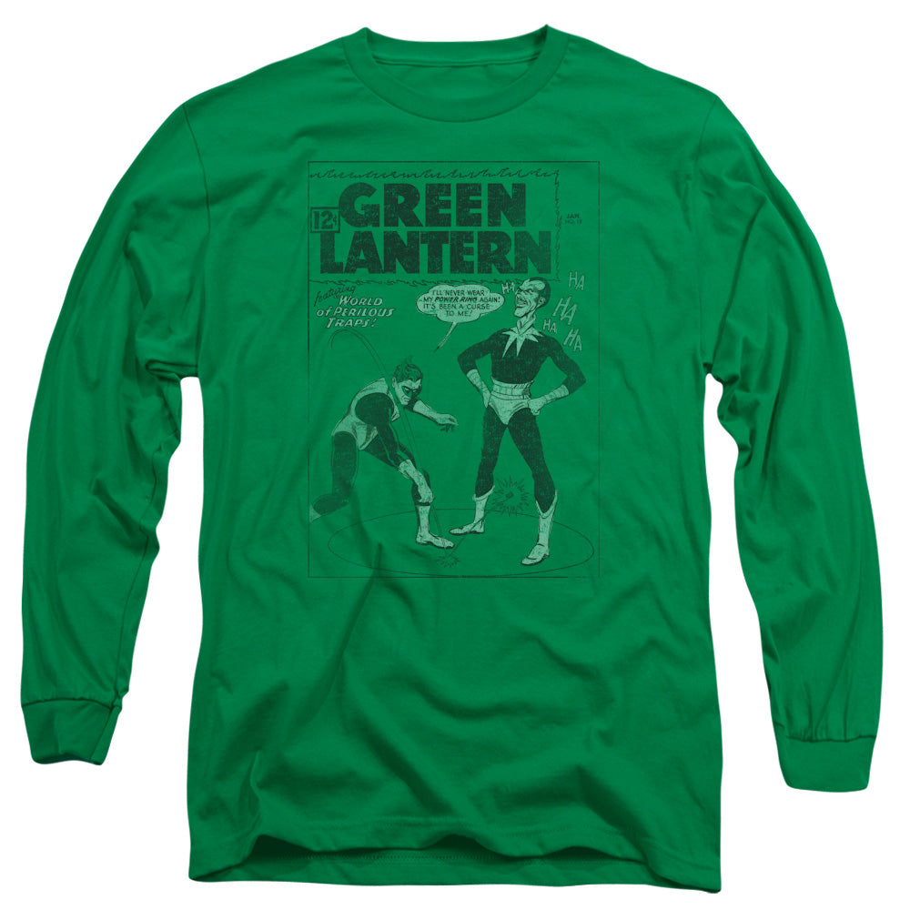 Green Lantern - Perilous Traps - Long Sleeve Adult 18/1 - Kelly Green T-shirt