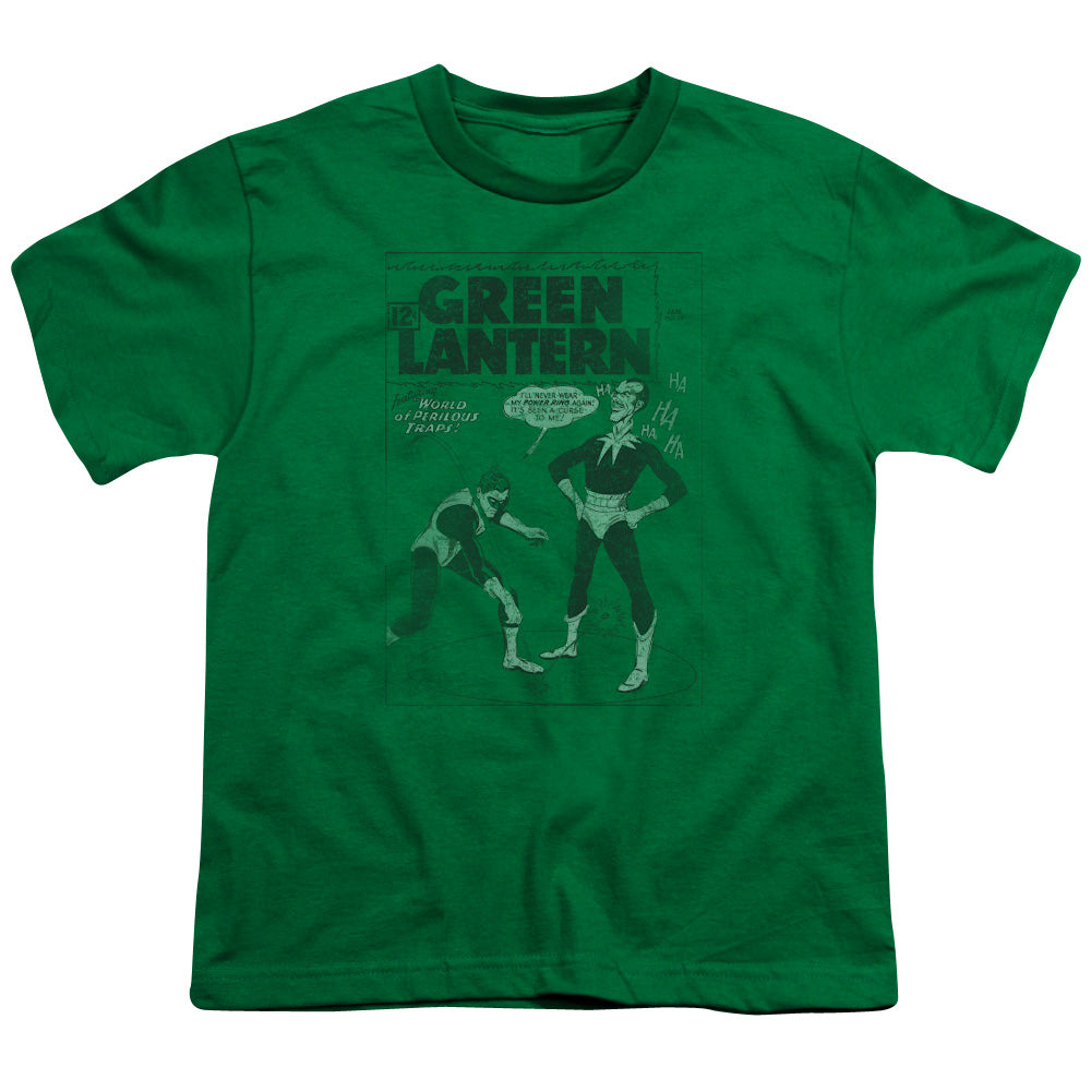 Green Lantern - Perilous Traps - Short Sleeve Youth 18/1 - Kelly Green T-shirt