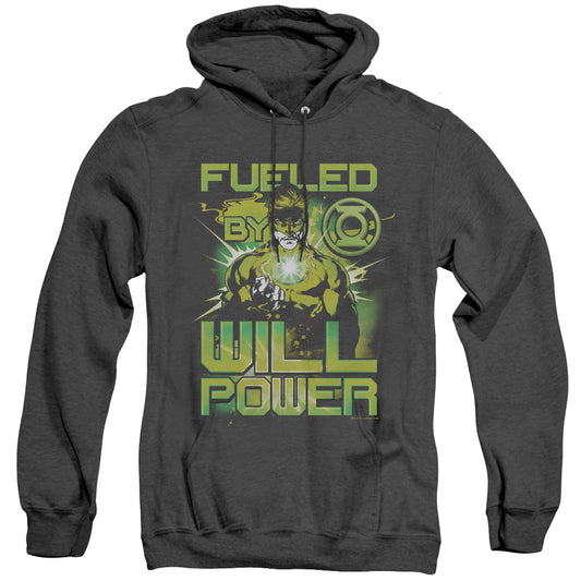 Green Lantern - Fueled - Adult Heather Hoodie - Black