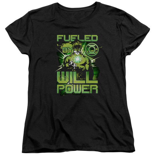 GREEN LANTERN FUELED - S/S WOMENS TEE - BLACK T-Shirt