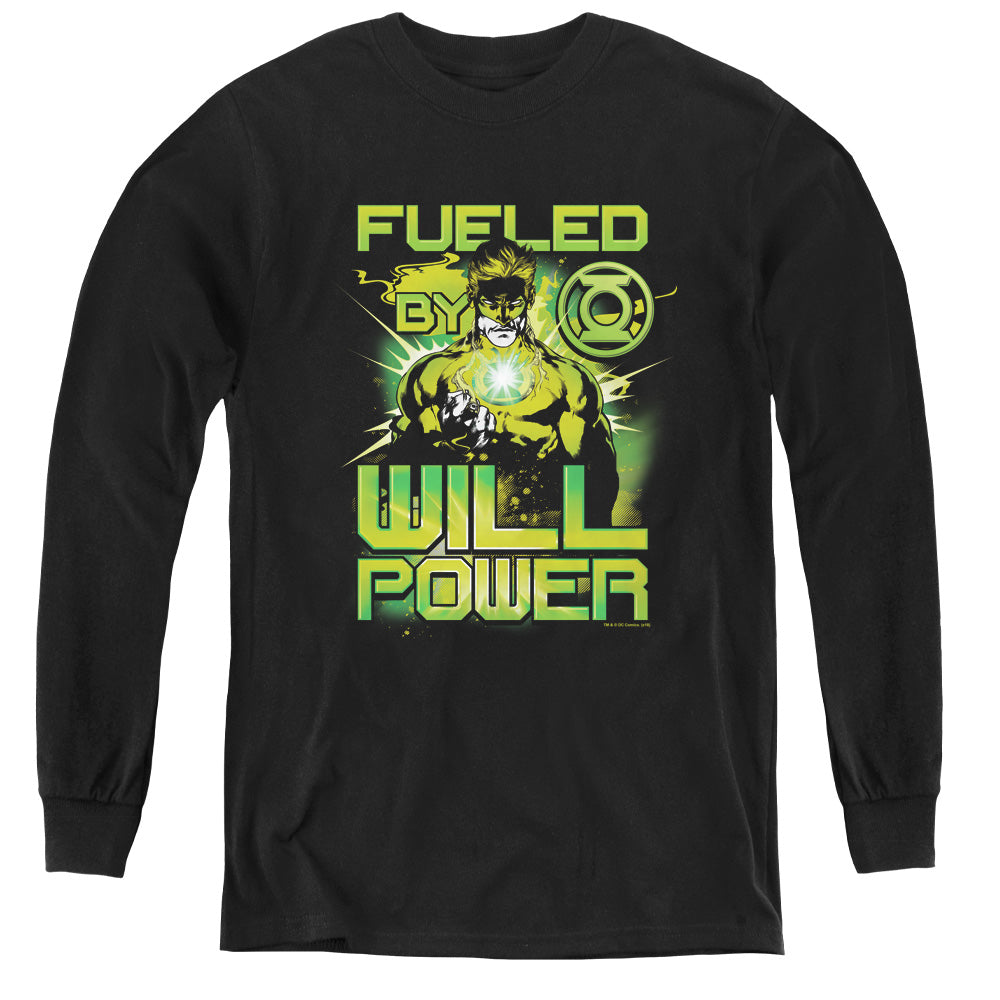 Green Lantern - Fueled - Youth Long Sleeve Tee - Black