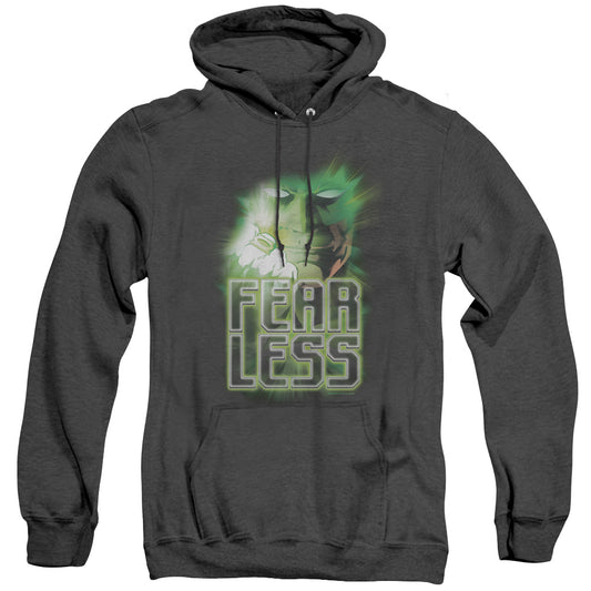 Green Lantern - Fearless - Adult Heather Hoodie - Black