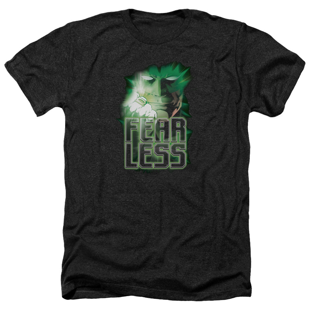 Green Lantern - Fearless - Adult Heather - Black
