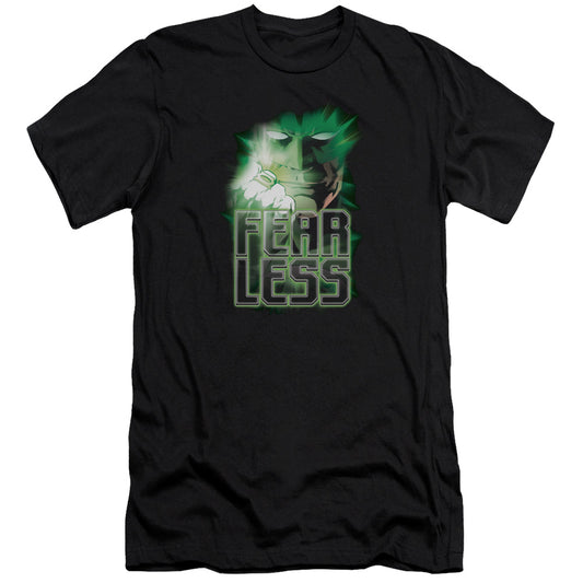 Green Lantern - Fearless-premuim Canvas Adult Slim Fit 30/1 - Black