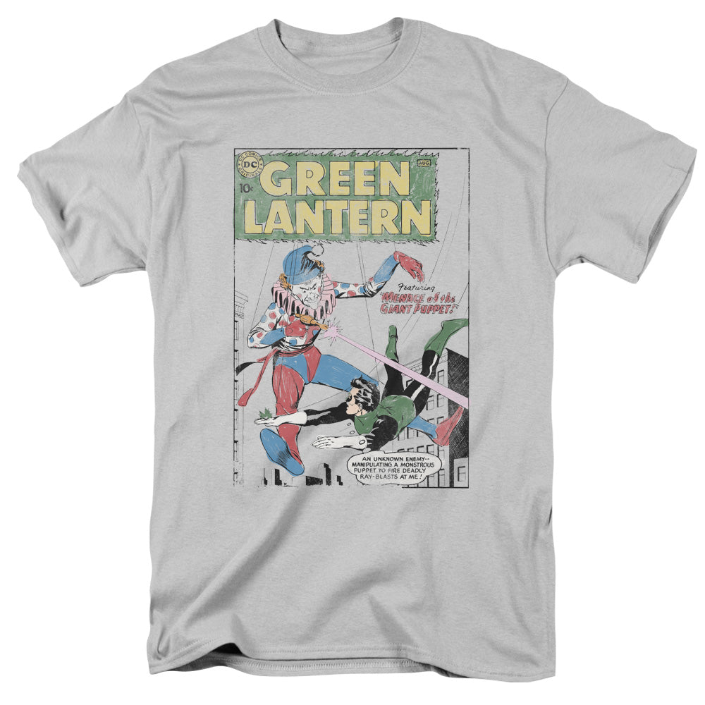 Green Lantern - Puppet Menace - Short Sleeve Adult 18/1 - Silver T-shirt