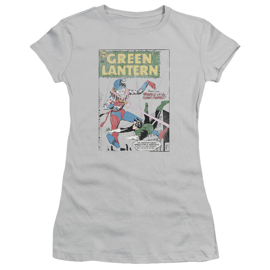 Green Lantern - Puppet Menace - Short Sleeve Junior Sheer - Silver T-shirt