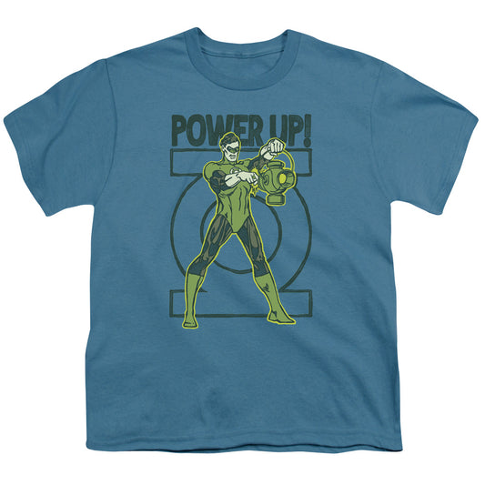 Green Lantern - Power Up - Short Sleeve Youth 18/1 - Slate T-shirt