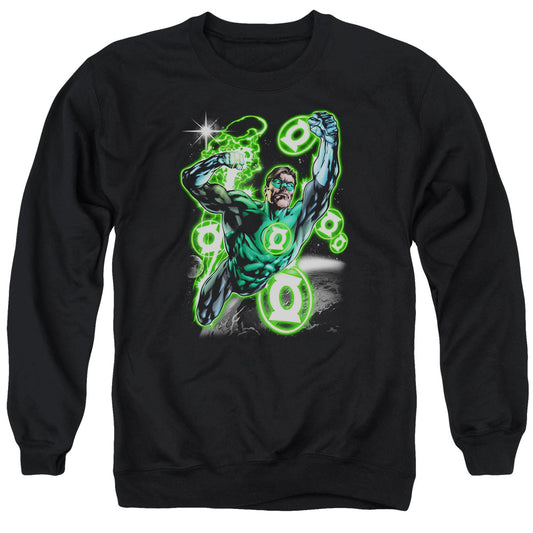 Green Lantern - Earth Sector - Adult Crewneck Sweatshirt - Black