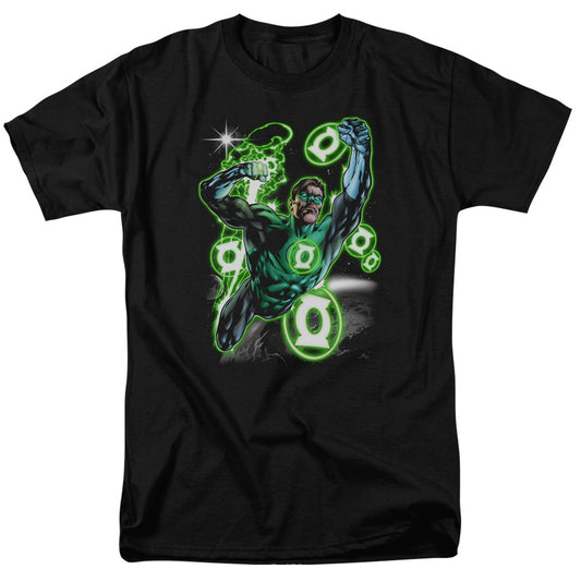 Green Lantern - Earth Sector - Short Sleeve Adult 18/1 - Black T-shirt