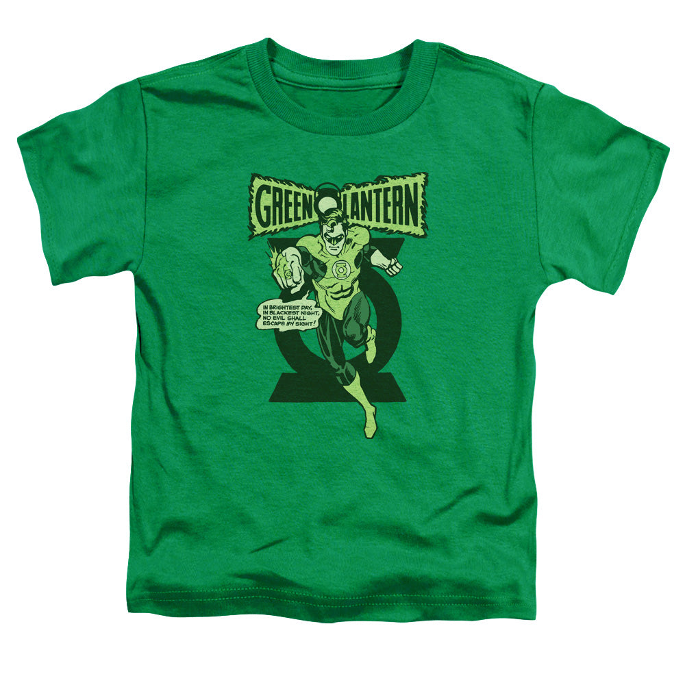 Green Lantern - Retro Oath - Short Sleeve Toddler Tee - Kelly Green T-shirt