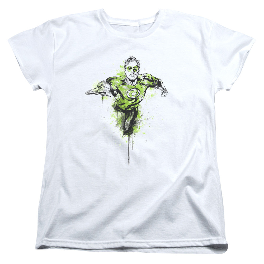GREEN LANTERN INKED - S/S WOMENS TEE - WHITE T-Shirt