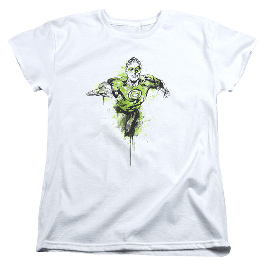 GREEN LANTERN INKED - S/S WOMENS TEE - WHITE T-Shirt