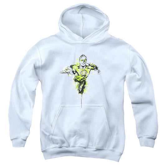 Green Lantern - Inked - Youth Pull-over Hoodie - White
