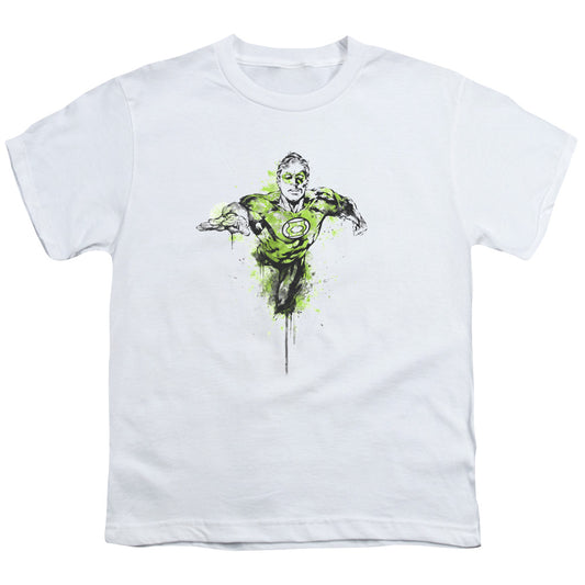 Green Lantern - Inked - Short Sleeve Youth 18/1 - White T-shirt