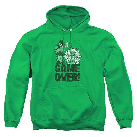 Green Lantern - Game Over - Adult Pull-over Hoodie - Kelly Green
