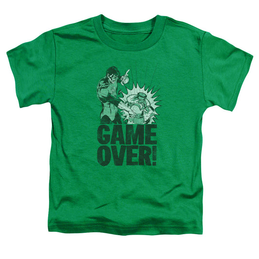 Green Lantern - Game Over - Short Sleeve Toddler Tee - Kelly Green T-shirt