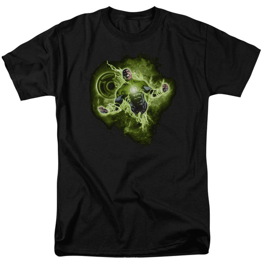 Green Lantern - Lantern Nebula - Short Sleeve Adult 18/1 - Black T-shirt