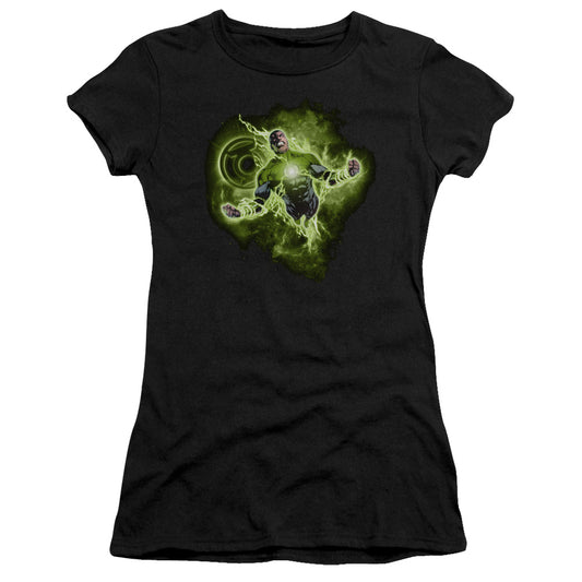 Green Lantern - Lantern Nebula - Short Sleeve Junior Sheer - Black T-shirt