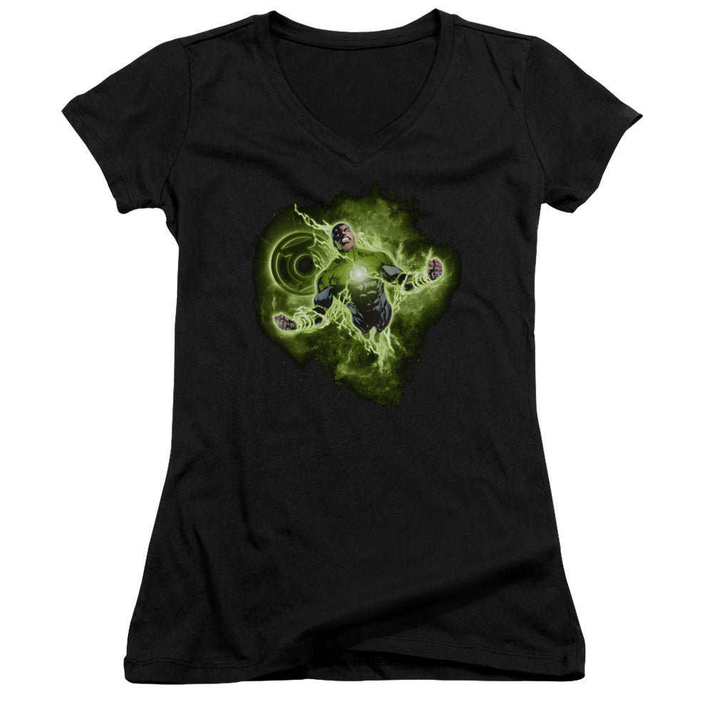 Green Lantern - Lantern Nebula - Junior V-neck - Black