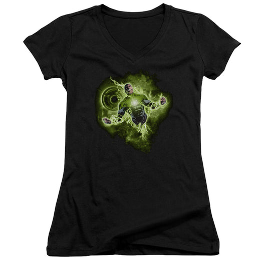 Green Lantern - Lantern Nebula - Junior V-neck - Black