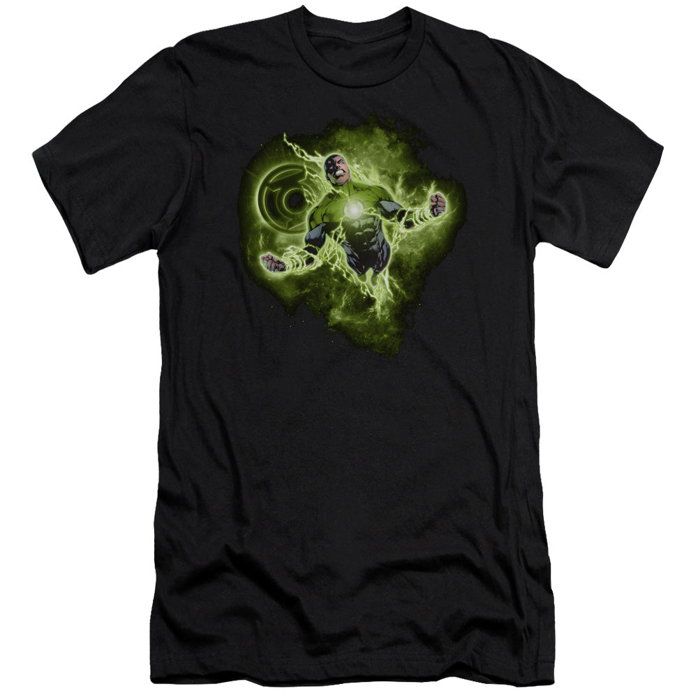 Green Lantern - Lantern Nebula - Short Sleeve Adult 30/1 - Black T-shirt