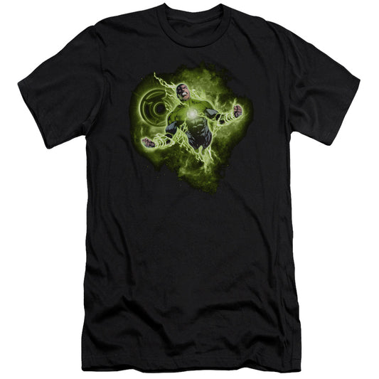 Green Lantern - Lantern Nebula - Short Sleeve Adult 30/1 - Black T-shirt
