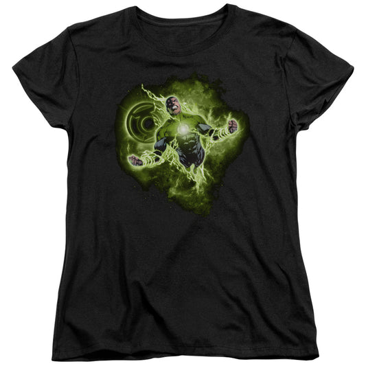Green Lantern - Lantern Nebula - Short Sleeve Womens Tee - Black T-shirt