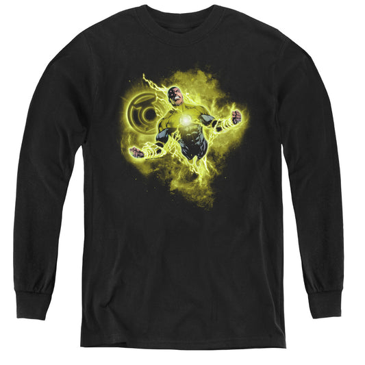 Green Lantern - Lantern Nebula - Youth Long Sleeve Tee - Black