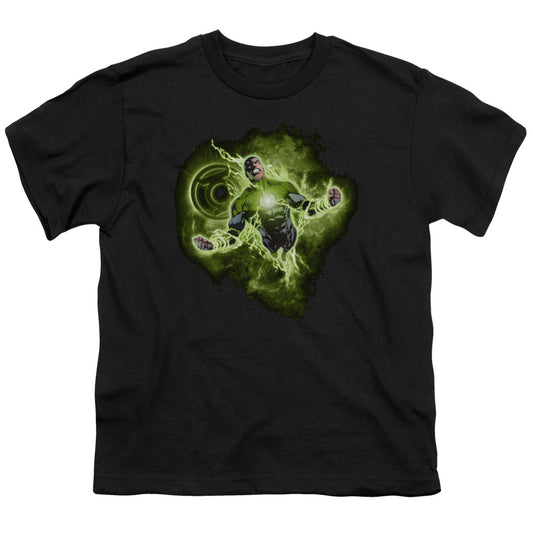 Green Lantern - Lantern Nebula - Short Sleeve Youth 18/1 - Black T-shirt