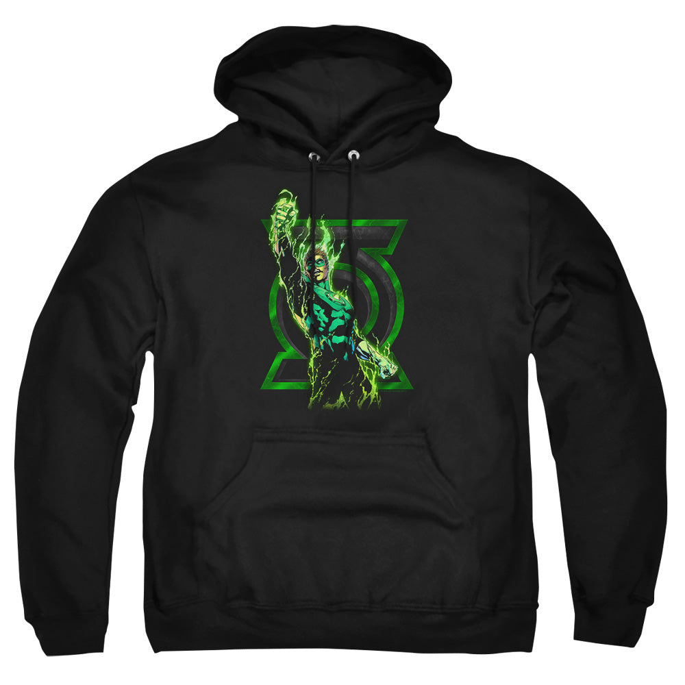 Green Lantern - Fully Charged - Adult Pull-over Hoodie - Black