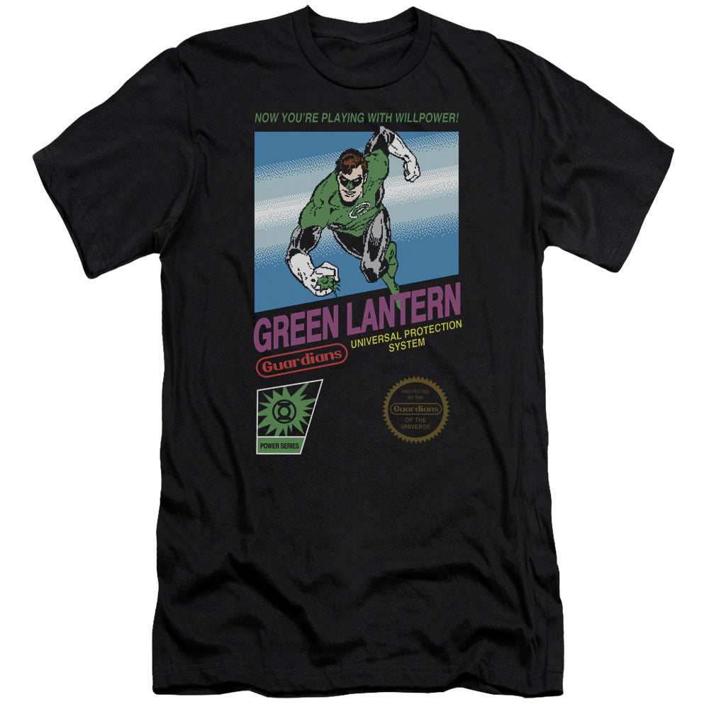 Green Lantern - Box Art-premuim Canvas Adult Slim Fit 30/1 - Black
