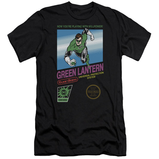 Green Lantern - Box Art-premuim Canvas Adult Slim Fit 30/1 - Black