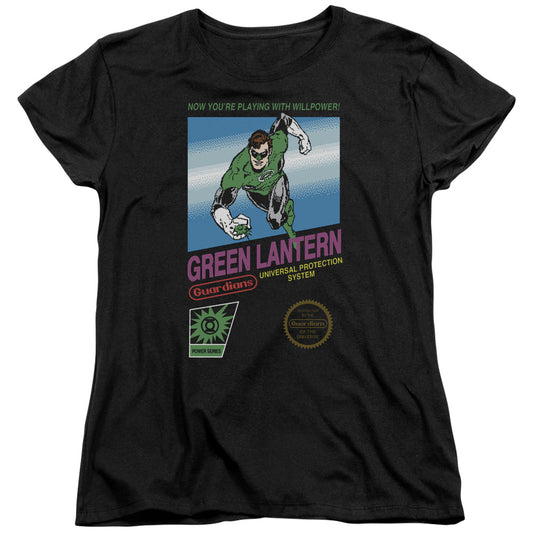 Green Lantern - Box Art - Short Sleeve Womens Tee - Black T-shirt