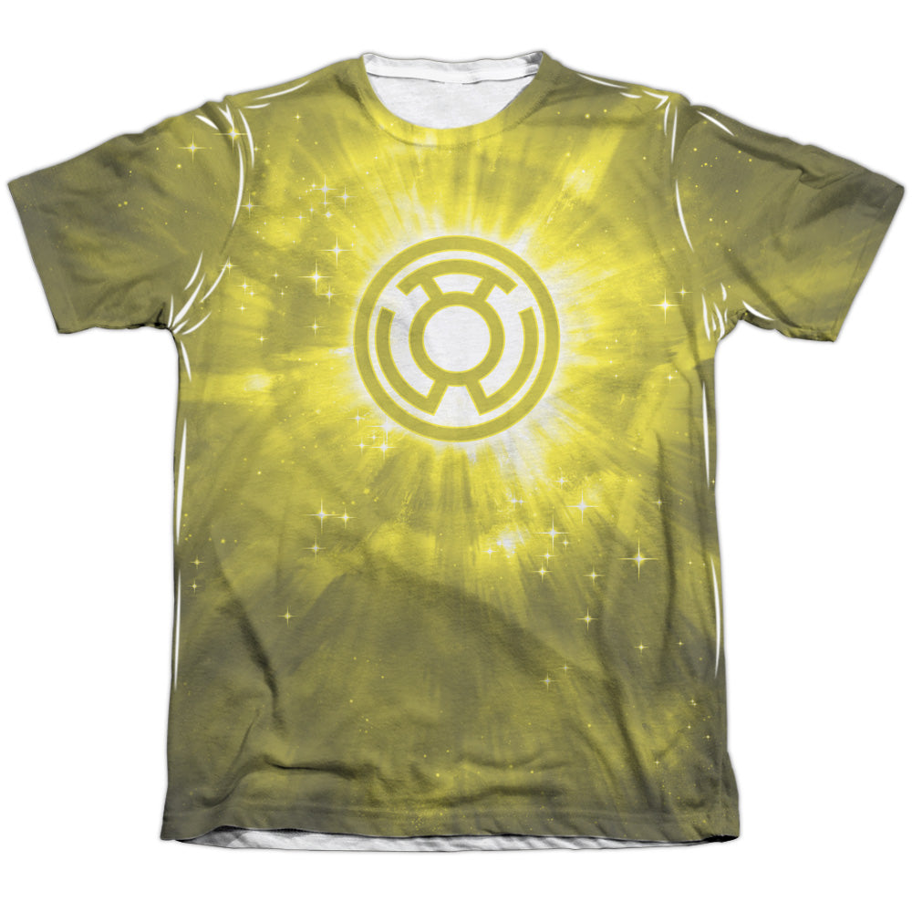 Green Lantern - Yellow Energy - Adult 65/35 Poly/cotton Short Sleeve Tee - White T-shirt