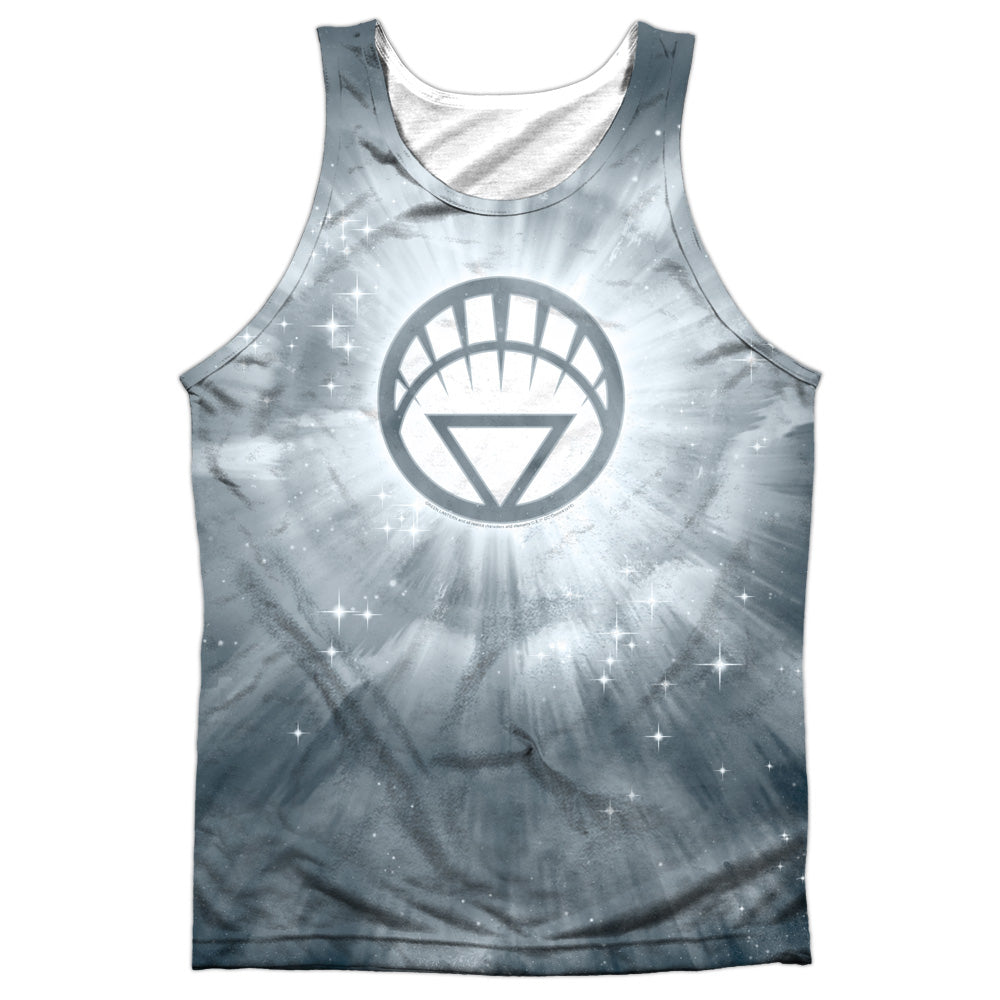 Green Lantern - White Energy - Adult 100% Poly Tank Top - White