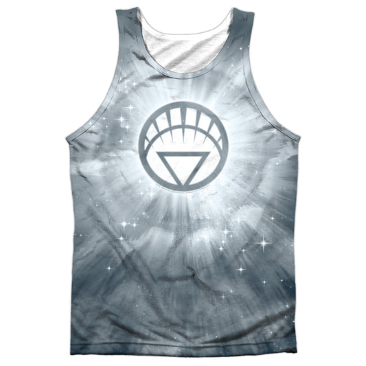 Green Lantern - White Energy - Adult 100% Poly Tank Top - White