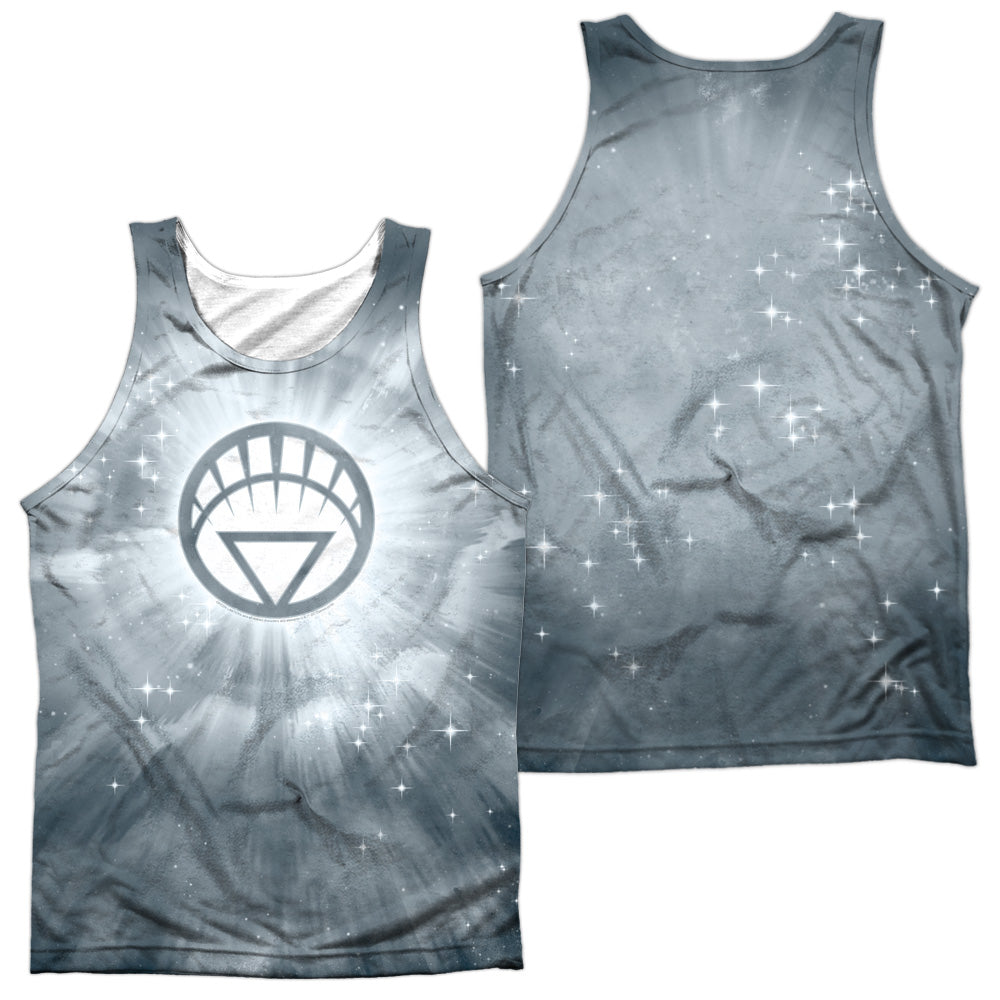Green Lantern - White Energy - Adult 100% Poly Tank Top - White