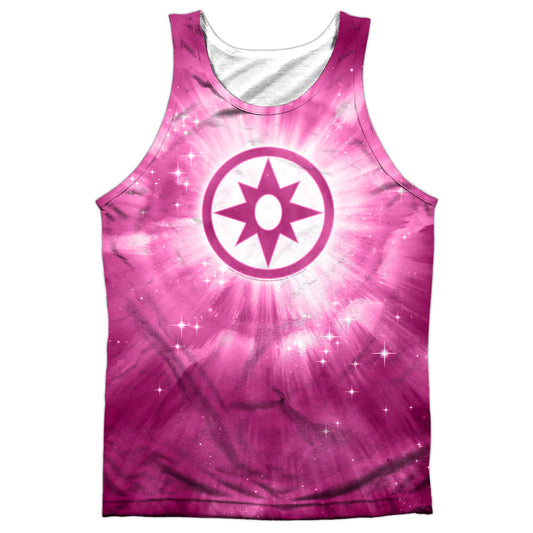Green Lantern - Sapphire Energy - Adult 100% Poly Tank Top - White