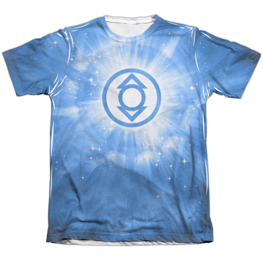 Green Lantern - Indigo Energy - Adult 65/35 Poly/cotton Short Sleeve Tee - White T-shirt