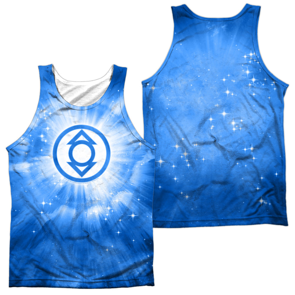 Green Lantern - Indigo Energy - Adult 100% Poly Tank Top - White